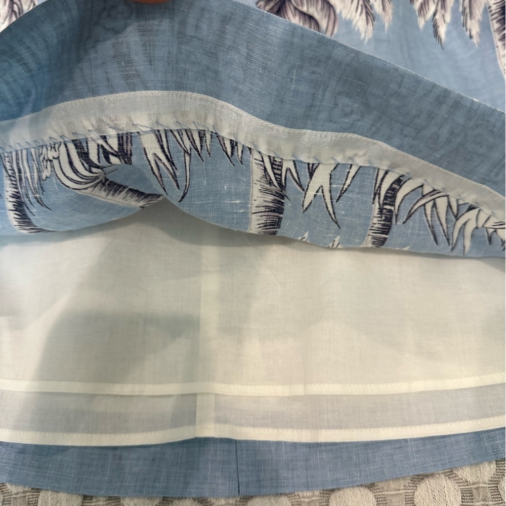 J. Crew Linen Skirt, Palm Tree Pattern, Size 10 - Picture 7 of 11